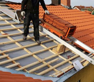exterior tile roof installation