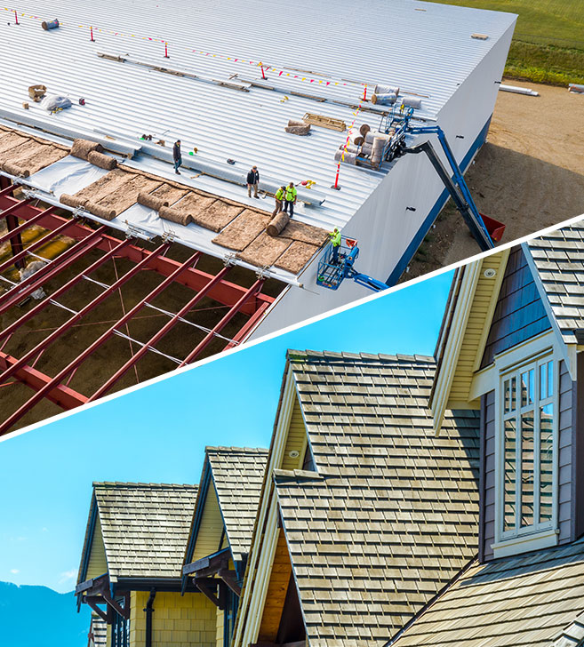 residential and commercial roofing image